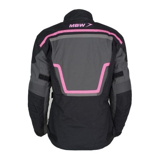 DÁMSKÁ CESTOVNÍ BUNDA MBW ADVENTURE PRO JACKET - ŠEDÁ - TEXTILNÍ BUNDY - NA MOTORKÁŘE