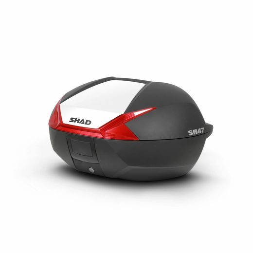 KRYT KUFRU SHAD SH47 D1B47E08 BÍLÁ - HORNÍ KUFRY - NA MOTORKU