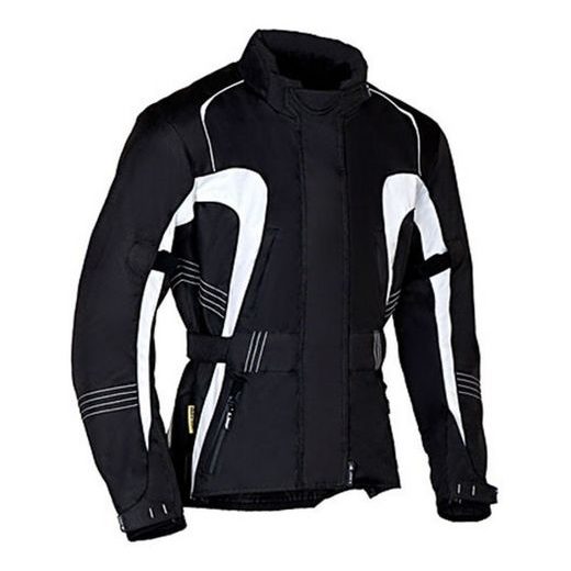 DÁMSKÁ BUNDA NA MOTOCYKL MBW VERENA ČERNOBÍLÁ - TEXTILNÍ BUNDY - NA MOTORKÁŘE