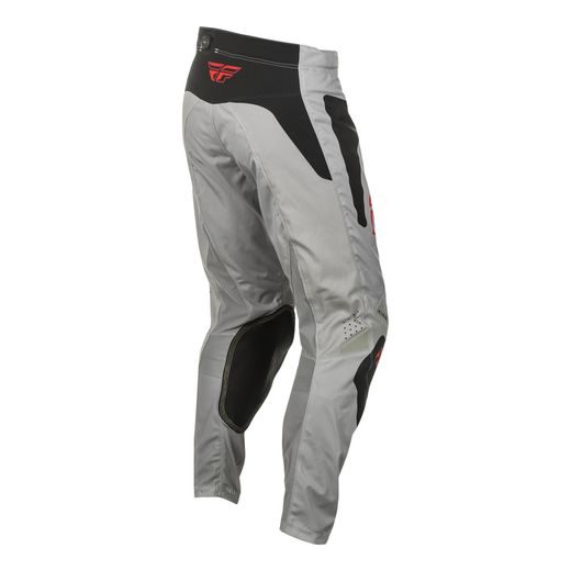 KALHOTY KNETIC SYM, FLY RACING - USA 2025 (ŠEDÁ/ČERVENÁ/ČERNÁ) - MOTOKROSOVÉ KALHOTY - NA MOTORKÁŘE