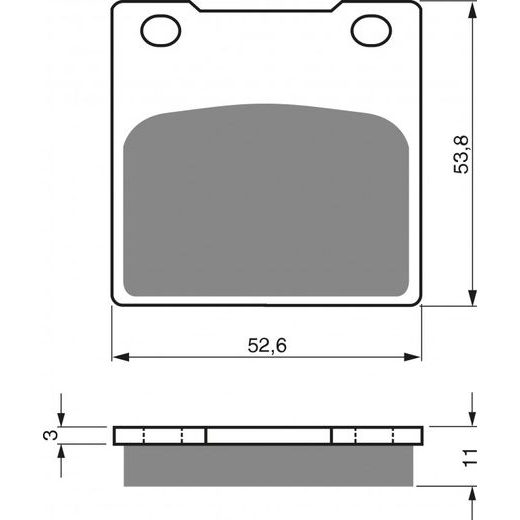 BRZDOVÉ DESTIČKY GOLDFREN 068 S33 STREET FRONT