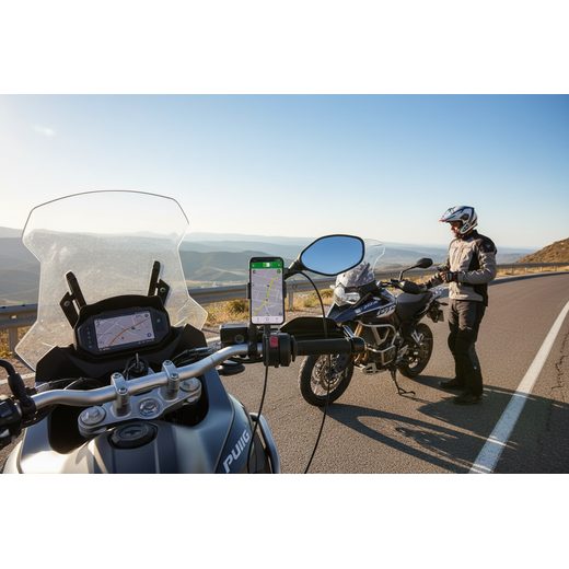 NABÍJECÍ ZÁSUVKA PUIG 6840N ČERNÝ USB - MOTO ZÁSUVKY - NA MOTORKU