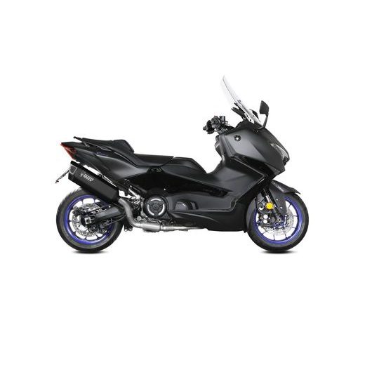 VÝFUK KOMPLETNÍ 2X1 MIVV SR-1 Y.080.LR1TB ČERNÝ TITAN - DVOJITÉ VÝFUKY - NA MOTORKU