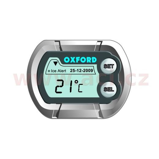 HODINY A TEPLOMĚR NA MOTORKU OXFORD OX562 - MOTOHODINY - NA MOTORKU