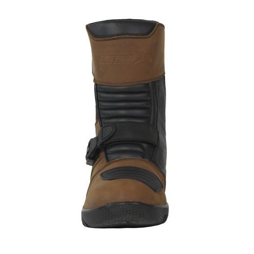 CESTOVNÍ KOŽENÉ BOTY MBW SIERRA - HNĚDÁ - KOŽENÉ BOTY - NA MOTORKÁŘE
