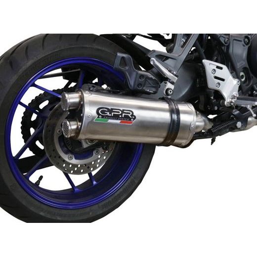 VÝFUK KOMPLETNÍ GPR DUAL INOX E5.CO.Y.230.1.CAT.DUAL.IO BROUŠENÁ NEREZOVÁ OCEL ZAHRNUJE ODNÍMATELNÝ DB KILLER A KATALYZÁTOR - VÝFUKY - NA MOTORKU