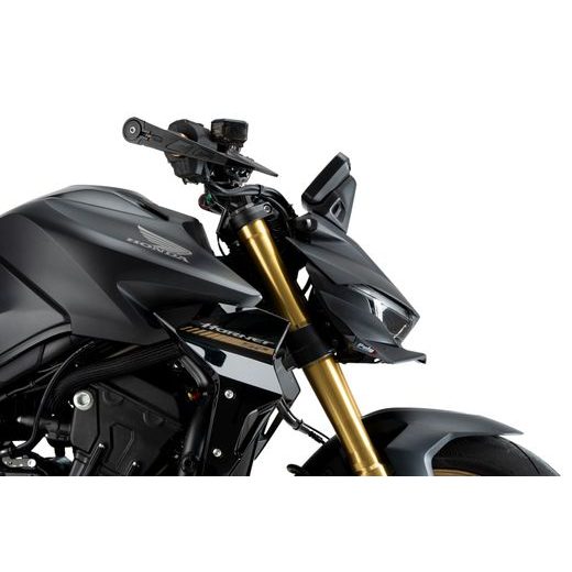 PŘEDNÍ SPOILERY PUIG NAKED 22383C KARBONOVÝ VZHLED - PLEXI ŠTÍTY - NA MOTORKU