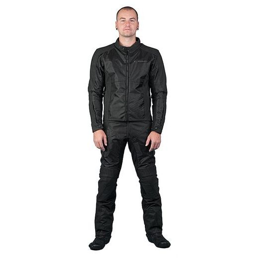 KALHOTY NA MOTOCYKL KOMBINACE KŮŽE A TEXTIL MBW GILI ČERNÉ PÁNSKÉ I DÁMSKÉ - TEXTILNÍ KALHOTY - NA MOTORKÁŘE