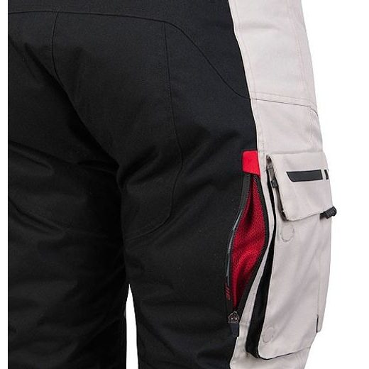 TŘÍVRSTVÉ TEXTILNÍ CESTOVNÍ KALHOTY MBW FELIX - BÉŽOVÉ - TEXTILNÍ KALHOTY - NA MOTORKÁŘE