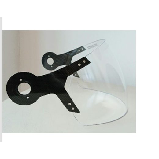 PLEXI ČIRÉ PRO PŘILBU VESPA ARGENTARIO - KARBON - PLEXI - NA MOTORKÁŘE