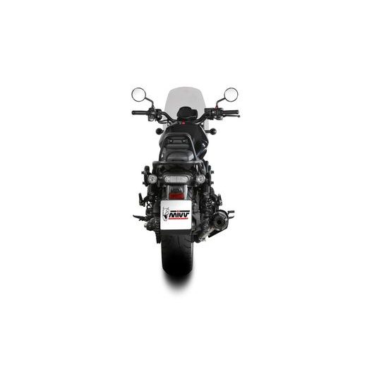 KONCOVKA VÝFUKU MIVV HR-1 H.092.LH1BG ČERNÝ S UHLÍKOVOU KONCOVKOU - KONCOVKY VÝFUKU - NA MOTORKU