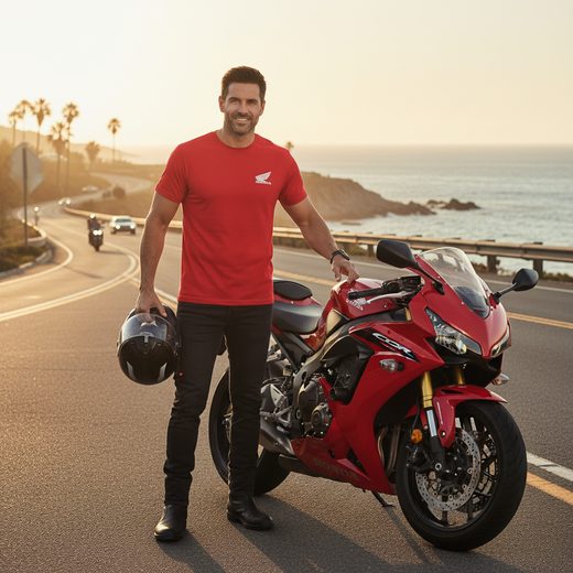 HONDA TRIKO PRODYŠNÉ RED - DÁRKY PRO FANOUŠKY HONDA - NA MOTORKÁŘE