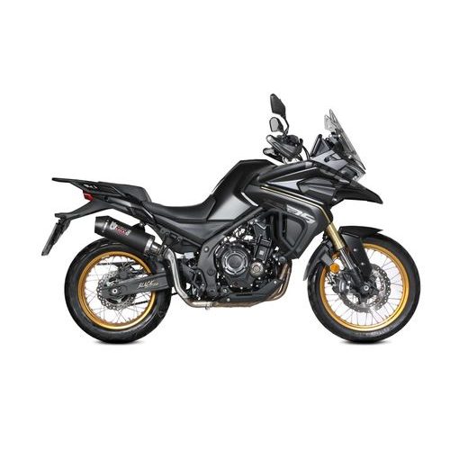 KONCOVKA VÝFUKU MIVV OVAL VO.003.LZC ČERNÝ S UHLÍKOVOU KONCOVKOU - KONCOVKY VÝFUKU - NA MOTORKU