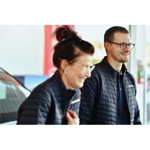 HONDA PROŠÍVANÁ BUNDA - MODRÁ - DÁRKY PRO FANOUŠKY HONDA - NA MOTORKÁŘE