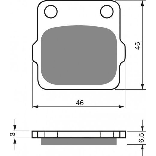 BRZDOVÉ DESTIČKY GOLDFREN 077 S33 OFF-ROAD REAR