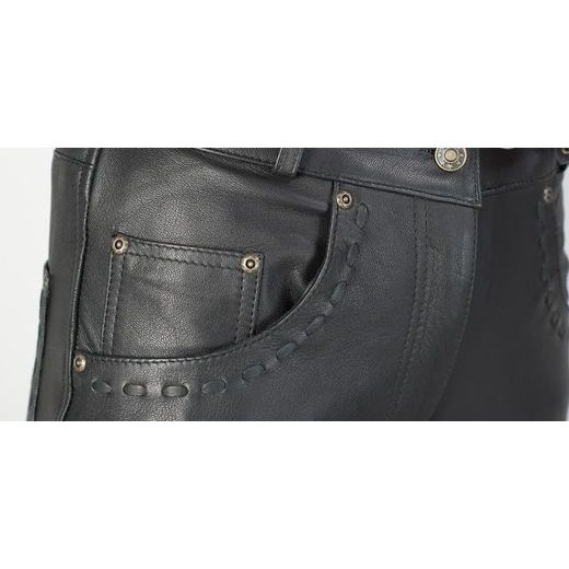 DÁMSKÉ STYLOVÉ KOŽENÉ KALHOTY NA MOTORKU MBW BRIGITA - KOŽENÉ KALHOTY - NA MOTORKÁŘE