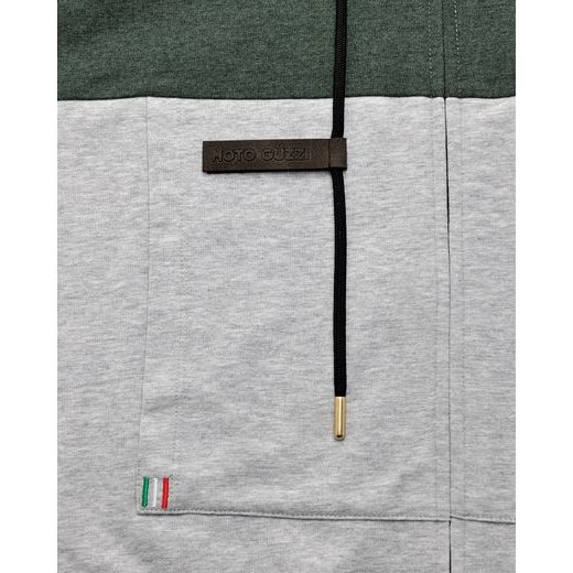 PÁNSKÁ MIKINA MOTO GUZZI  "100." - ŠEDÁ