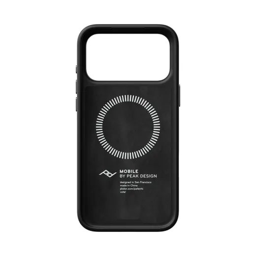 PEAK DESIGN SLIMLINK CASE - IPHONE 18 - ČERNÁ KŮŽE - KRYTY NA TELEFON - NA MOTORKU