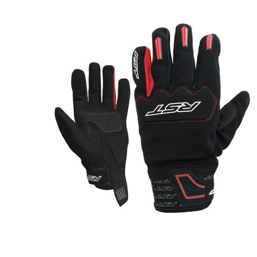 RUKAVICE NA MOTORKU RST RIDER CE / GLO 2100 - ČERVENÁ - TEXTILNÍ RUKAVICE - NA MOTORKÁŘE