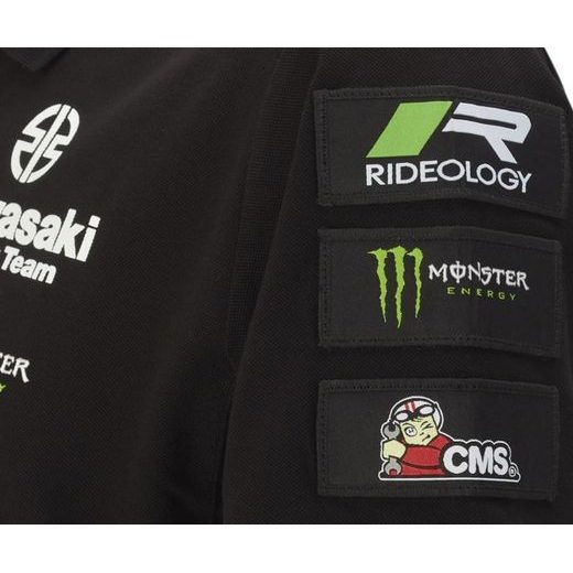 PÁNSKÉ POLO TRIČKO KAWASAKI RACING TEAM WSBK 2022 - ČERNÁ - TRIČKA - NA MOTORKÁŘE