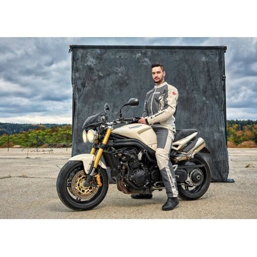 LEHKÁ TEXTILNÍ BUNDA MBW SUMMER JACKET - BÉŽOVÁ, PÁNSKÁ I DÁMSKÁ - TEXTILNÍ BUNDY - NA MOTORKÁŘE