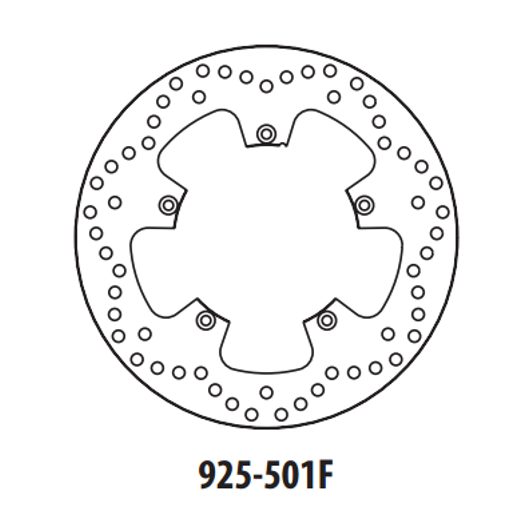 BRZDOVÝ KOTOUČ GOLDFREN 925-501F PŘEDNÍ 260 MM