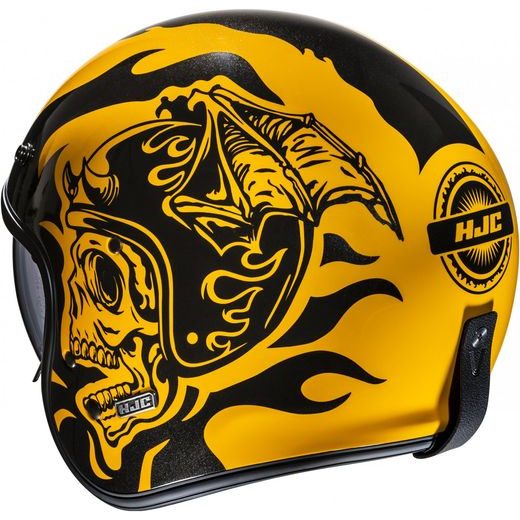 HJC PŘILBA V31 FLAME MC3 - OTEVŘENÉ HELMY - NA MOTORKÁŘE