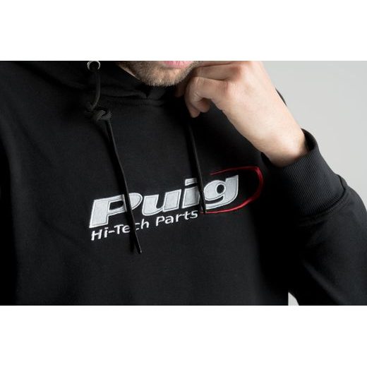 SWEATSHIRT PUIG 3746N XS ČERNÝ - PLEXI ŠTÍTY - NA MOTORKU