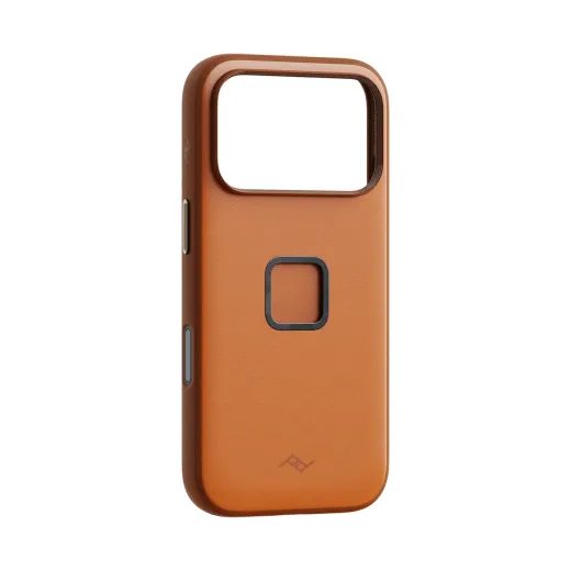PEAK DESIGN SLIMLINK CASE - IPHONE 18 - JANTAROVÁ KŮŽE - KRYTY NA TELEFON - NA MOTORKU