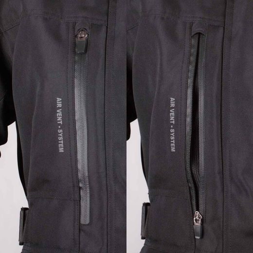 DÁMSKÁ BUNDA GMS GEAR ZG55008 ČERNÁ - TEXTILNÍ BUNDY - NA MOTORKÁŘE