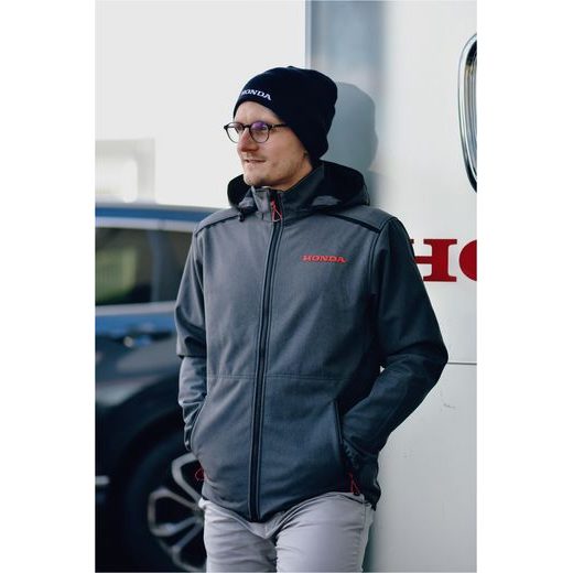 HONDA SOFTSHELL BUNDA - ŠEDÁ - BUNDY - NA MOTORKÁŘE