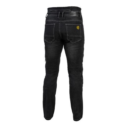 MBW BRUNO BLACK PÁNSKÉ DYNEEMA DŽÍNY - KEVLAROVÉ KALHOTY - NA MOTORKÁŘE