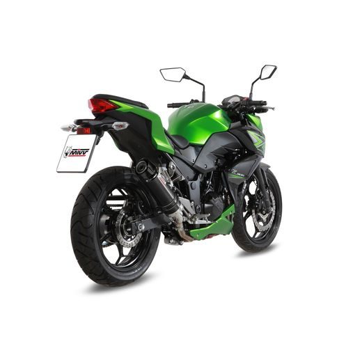 KONCOVKA VÝFUKU MIVV GP K.038.LXBC ČERNÝ S UHLÍKOVOU KONCOVKOU - KONCOVKY VÝFUKU - NA MOTORKU