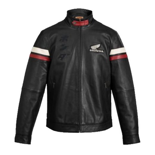 HONDA KOŽENÁ BUNDA CLASSICAL HERITAGE - ČERNÁ 2026 - VOLNÝ ČAS - NA MOTORKÁŘE