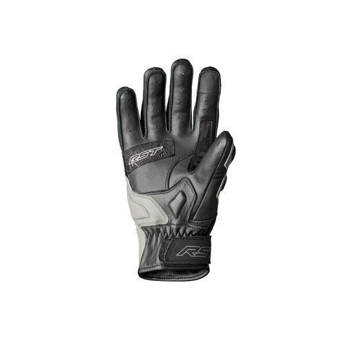 RST 2123 STUNT 3 CE MENS GLOVE - ČERNÁ/ŠEDÁ/NEON ZELENÁ - KOŽENÉ RUKAVICE - NA MOTORKÁŘE