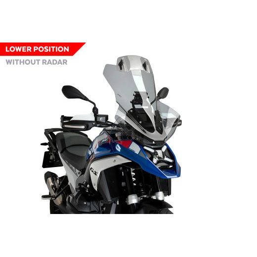PLEXI ŠTÍT PUIG TOURING PLUS WITH VISOR 22329H KOUŘOVÁ - PLEXI ŠTÍTY - NA MOTORKU