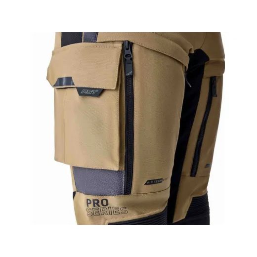 PÁNSKÉ TEXTILNÍ KALHOTY - RST 103616 PRO SERIES ADVENTURE D3O - PÍSKOVÁ- ČERNÁ - TEXTILNÍ KALHOTY - NA MOTORKÁŘE