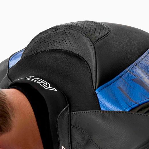 PÁNSKÁ KOŽENÁ BUNDA - RST 103635 TRACTECH EVO D3O - MODRÁ - KOŽENÉ BUNDY - NA MOTORKÁŘE