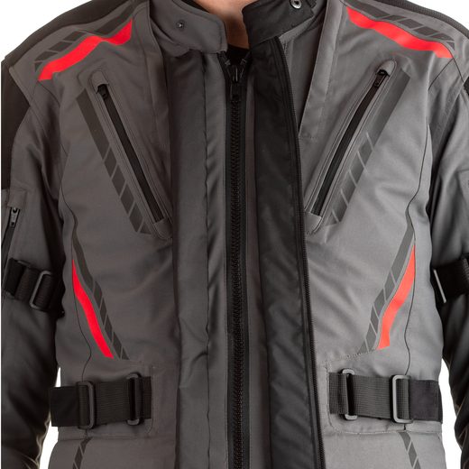 PÁNSKÁ TEXTILNÍ BUNDA RST PRO SERIES PATHFINDER CE / JKT 2362 - ŠEDÁ - TEXTILNÍ BUNDY - NA MOTORKÁŘE