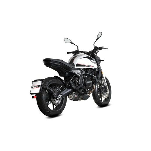 KONCOVKA VÝFUKU MIVV OVAL MM.002.LZC ČERNÝ S UHLÍKOVOU KONCOVKOU - KONCOVKY VÝFUKU - NA MOTORKU