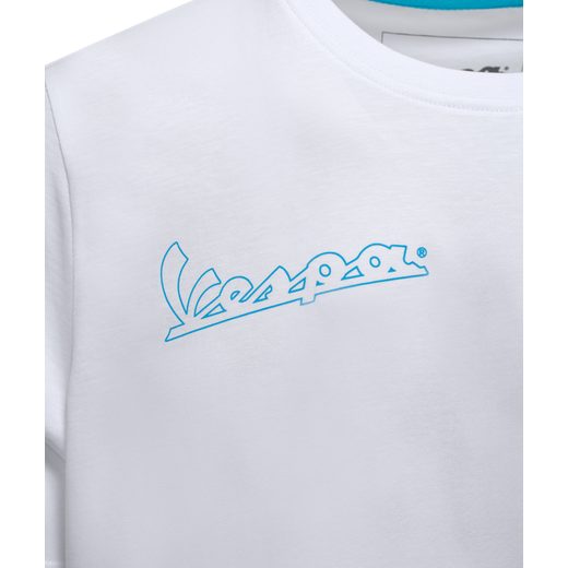 VESPA TRIČKO JERSEY - BÍLÁ - TRIČKA - NA MOTORKÁŘE