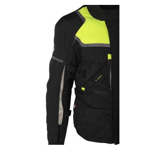TEXTILNÍ TŘÍVRSTVÁ BUNDA MBW ADVENTURE EVO JACKET - ŽLUTÁ - TEXTILNÍ BUNDY - NA MOTORKÁŘE