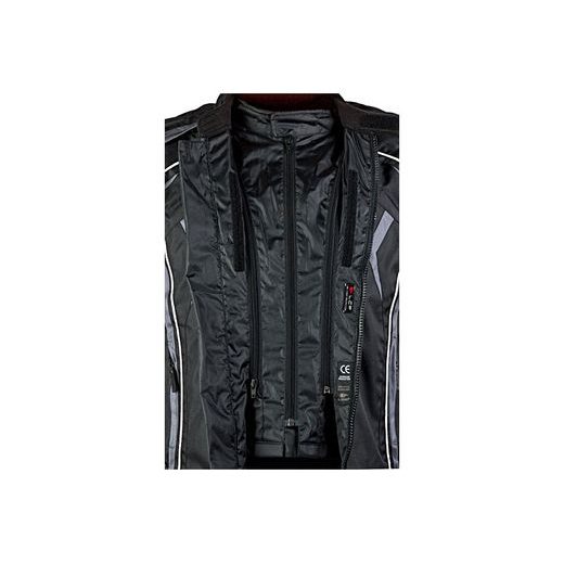 PÁNSKÁ TŘÍVRSTVÁ TEXTILNÍ BUNDA MBW NEO - ČERNO ŠEDÁ - TEXTILNÍ BUNDY - NA MOTORKÁŘE