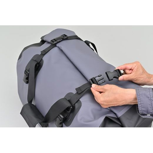 VODOTĚSNÁ BRAŠNA NA SEDADLO SPOLUJEZDCE, HENLYBEGINS (ŠEDÁ, OBJEM 60 L) - BRAŠNY - NA MOTORKU