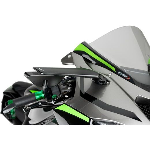 ZPĚTNÉ ZRCÁTKO PUIG AILERON 21285N ČERNÝ PRAVÝ - ZRCÁTKA - NA MOTORKU