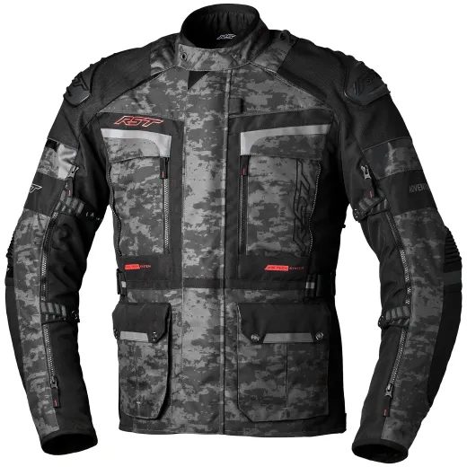 PÁNSKÁ TEXTILNÍ BUNDA RST PRO SERIES ADVENTURE-X CE / JKT 2409 - CAMO/ŠEDÁ - TEXTILNÍ BUNDY - NA MOTORKÁŘE