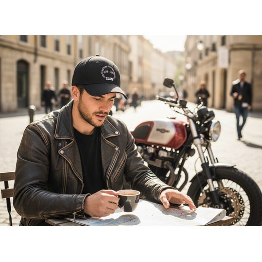 KŠILTOVKA IXS ON TWO WHEELS ČERNÁ - ČEPICE A KŠILTOVKY - NA MOTORKÁŘE