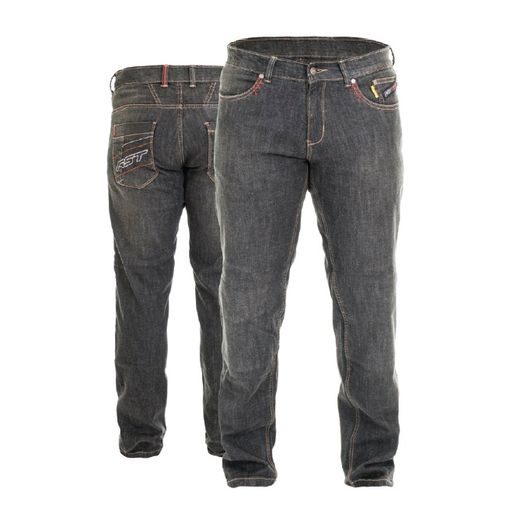 DŽÍNY RST 2201 ARAMID VINTAGE II M TEX JN BLK 32 M - ZKRÁCENÉ - KEVLAROVÉ KALHOTY - NA MOTORKÁŘE