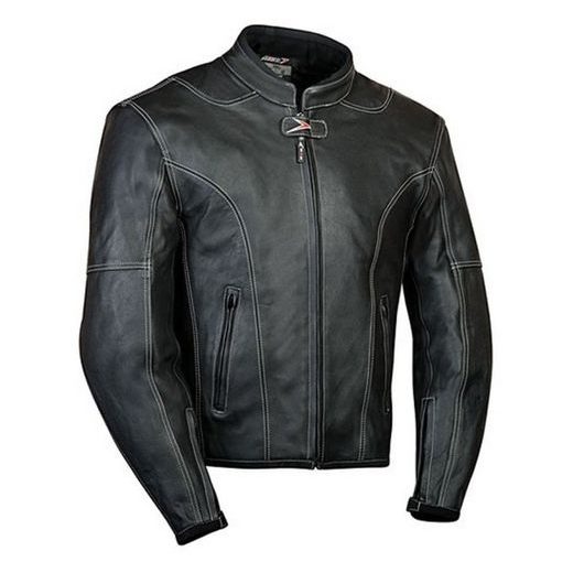 KOŽENÁ MOTO BUNDA MBW LARROS - ČERNÁ - KOŽENÉ BUNDY - NA MOTORKÁŘE