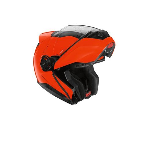 PŘILBA BMW SYSTEM 8 CARBON - ORANŽOVÁ NEON - VÝKLOPNÉ HELMY - NA MOTORKÁŘE